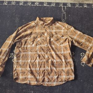 Patagonia Brown Plaid Shirt XXL